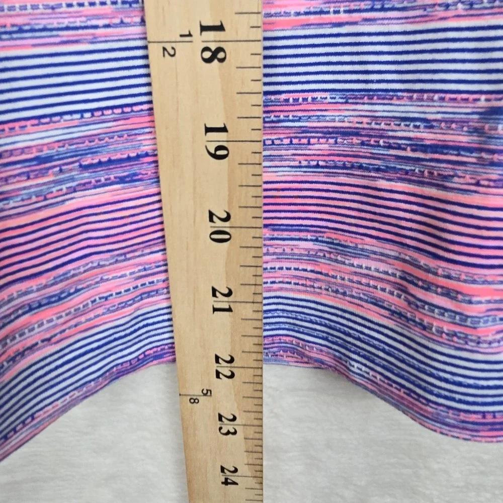 IVIVVA by Lululemon Cool Racer Back Tank Top Size 10  Multi-Color Stripe‎ Active